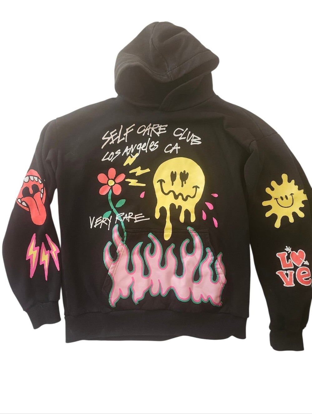 Pacsun Self Care Club Los Angeles Graphic Hoodie Size Medium